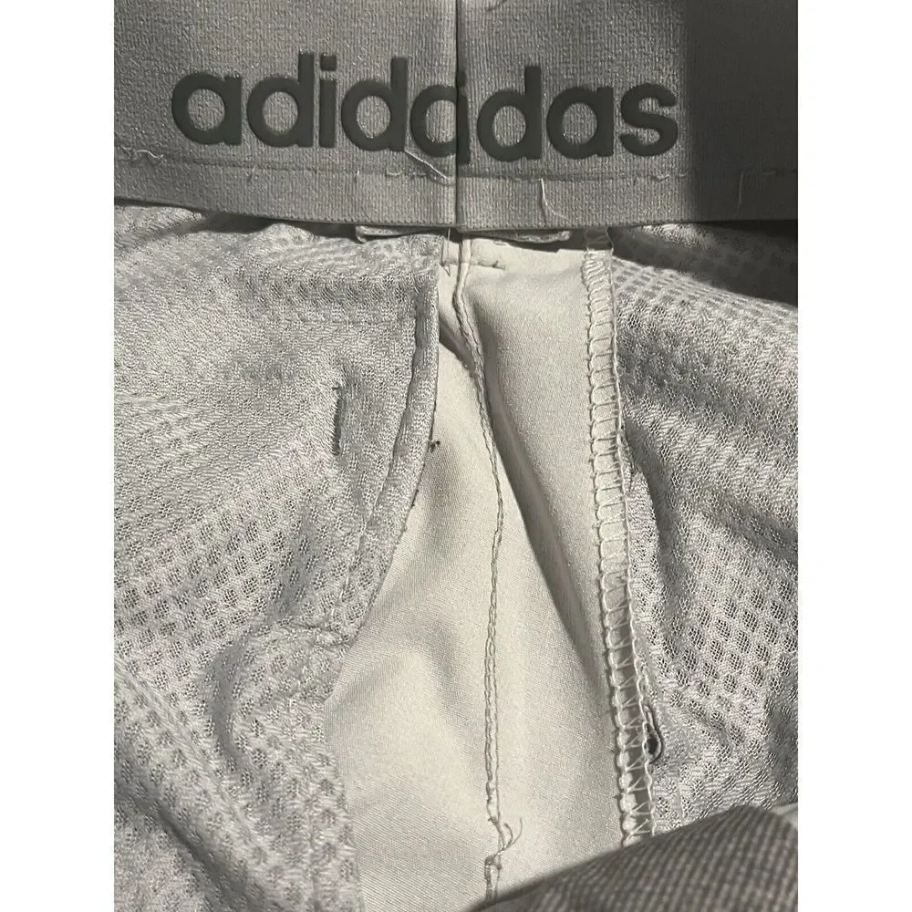 Adidas Mens Performance Golf Pants Gray Brown Logo 32x31